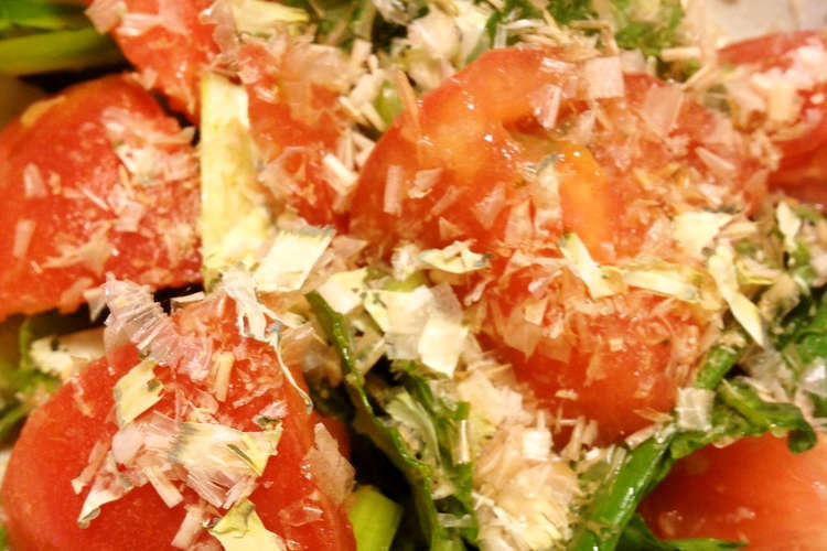 トマトと小松菜の鰹節和え レシピ 作り方 By ミシャコ クックパッド 簡単おいしいみんなのレシピが355万品