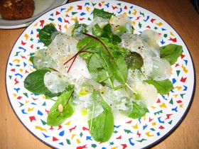 鯛のシンプルカルパッチョ