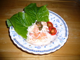スモークサーモンのサラダ♪