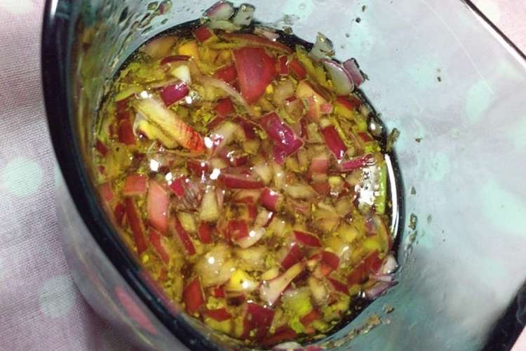 バルサミコ酢とたまねぎのドレッシング レシピ 作り方 By Mipoccha クックパッド 簡単おいしいみんなのレシピが349万品