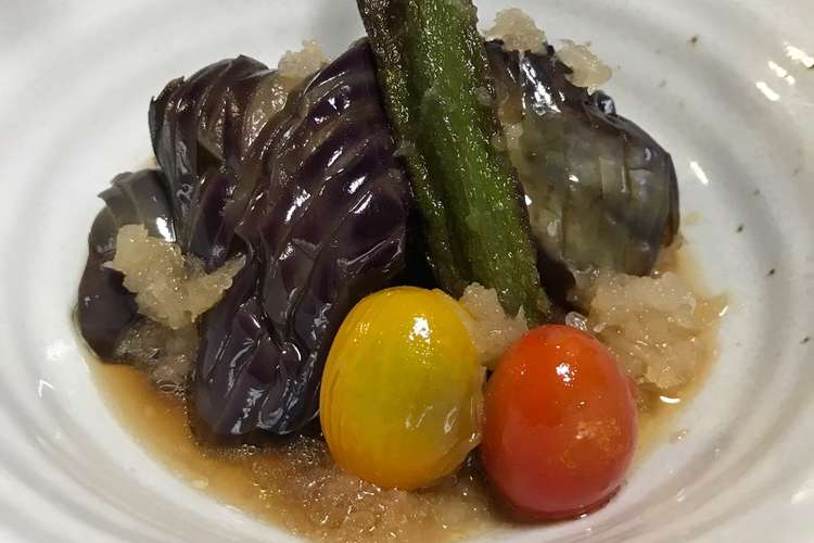 簡単常備菜♪夏野菜揚げ浸し.おろし添え レシピ・作り方 By キティじゅん 【クックパッド】 簡単おいしいみんなのレシピが362万品