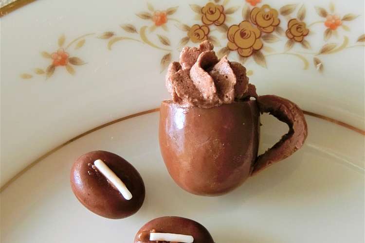 簡単可愛い コーヒーカップのチョコレート レシピ 作り方 By ｂiｂiすみれ クックパッド