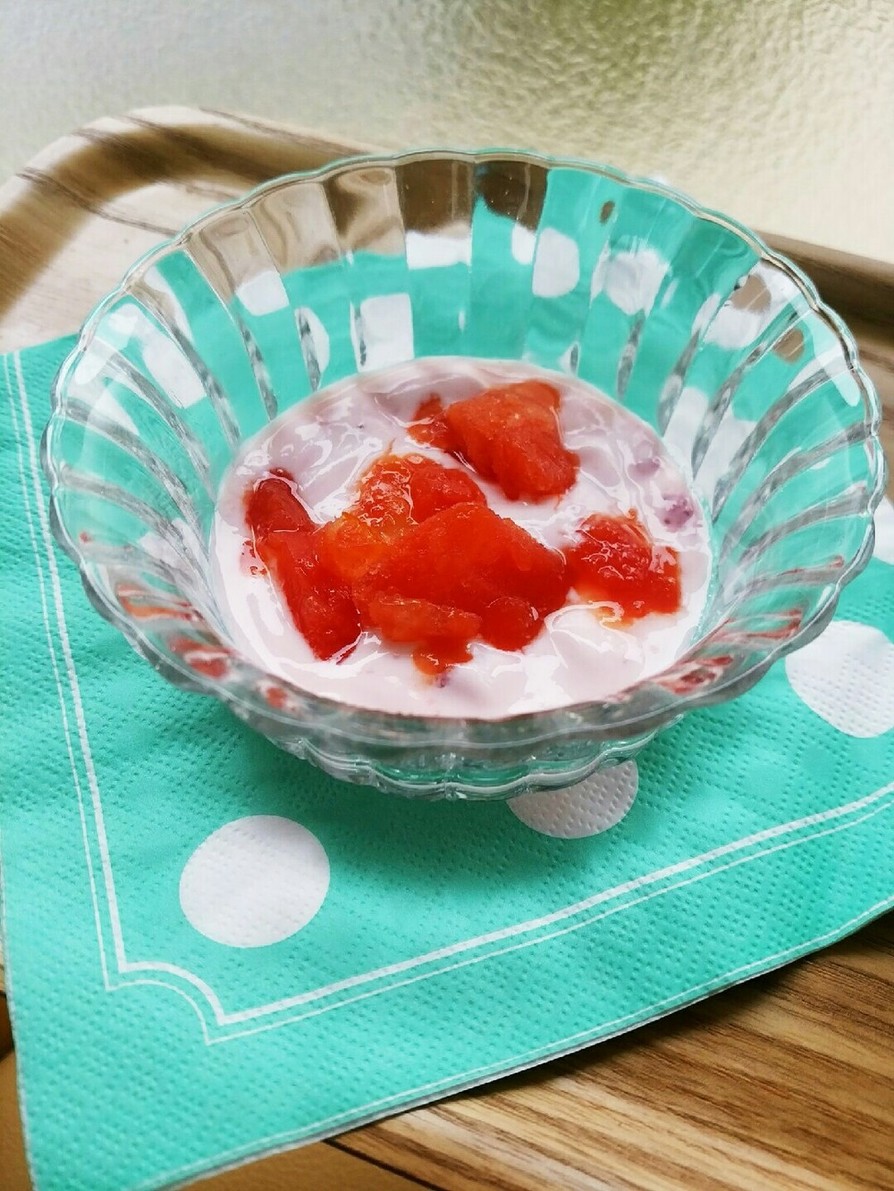 野菜ジュース氷のトッピング☆の画像