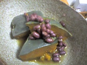 カボチャと小豆でマクロビレシピ☆簡単煮物