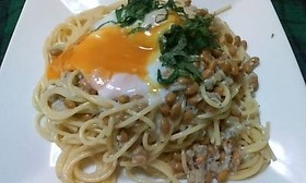 納豆パスタ
