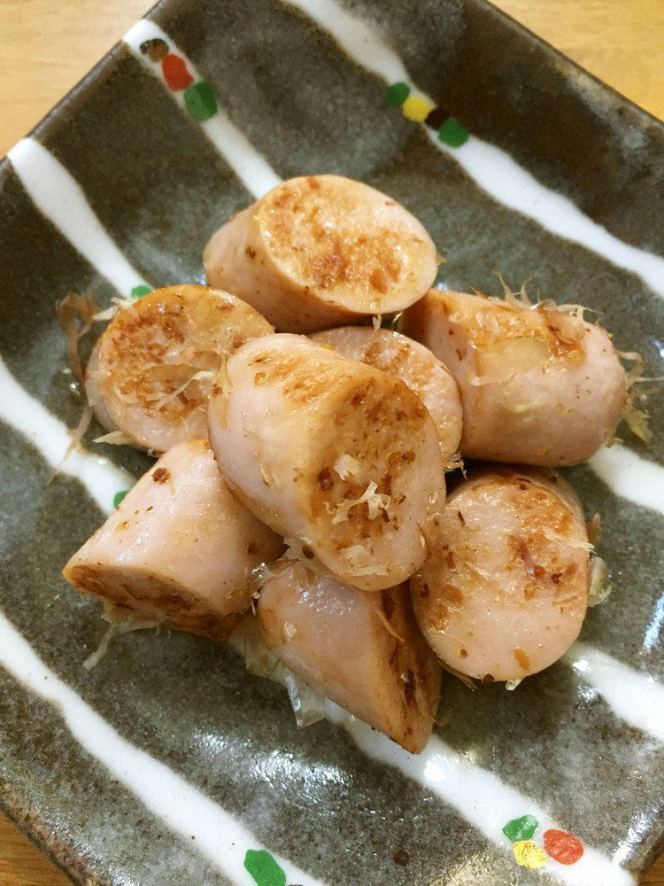 お弁当に◎魚肉ソーセージのマヨ醤油炒めの画像