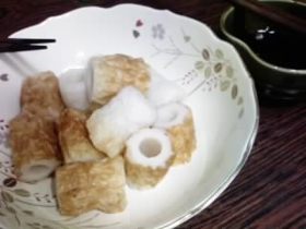 ちくわは切ってわさび醤油で♪^^