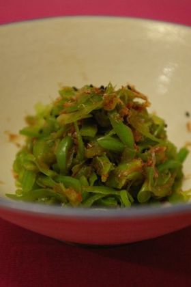 湯がいてね!ピーマンの鰹節あえ