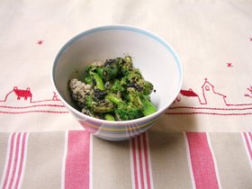 ブロッコリーとカリフラワーのごまよごし
