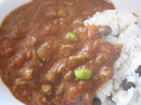 レバーたっぷり♪赤いカレー