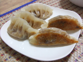 変わりだね餃子♪