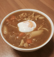 肉じゃがリメイク!簡単カレーうどん!の写真
