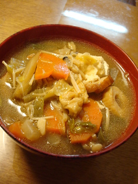 修行中のけんちん汁