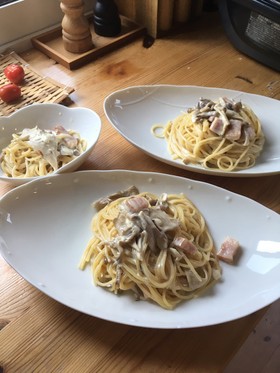 簡単で本格的なクリームソースのパスタ