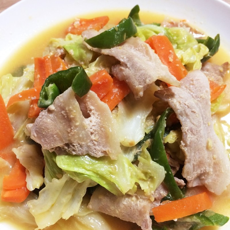 豚肉 と キャベツ の 甘辛 味噌 炒め レシピ