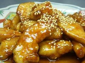 鳥胸肉竜田揚げ・・で甘酢煮♪