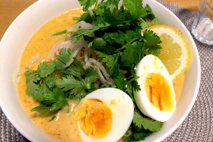 シンガポールラクサ ココナッツカレー麺 レシピ 作り方 By ぶらじるごはん クックパッド 簡単おいしいみんなのレシピが352万品