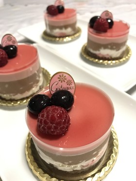 フランボワーズ&ショコラムースケーキ