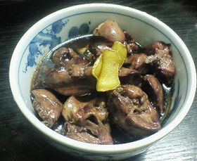 鶏レバーの甘辛煮