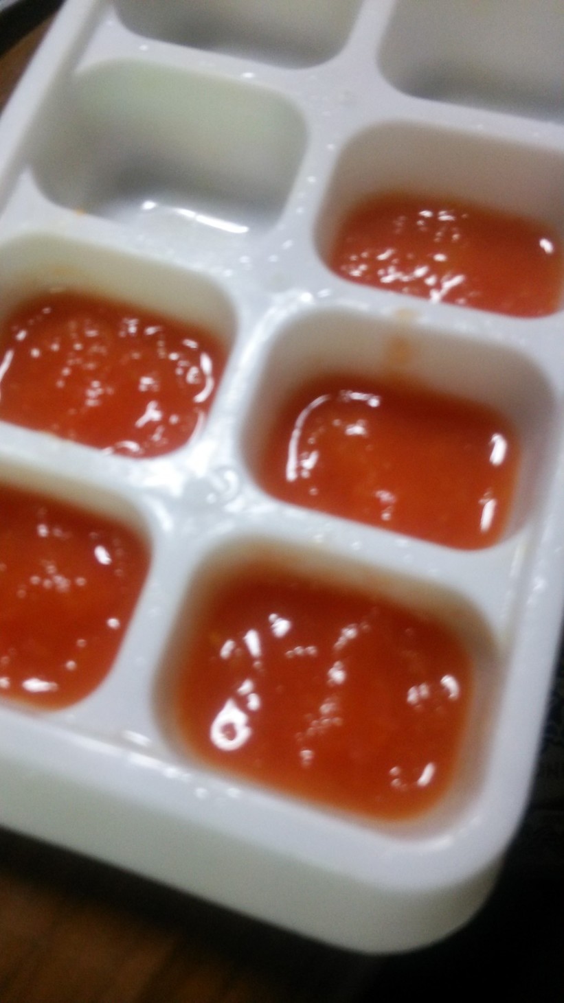 湯剥き簡単☆離乳食初期・中期☆ミニトマトの画像