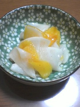 かぶと柿の甘酢漬け