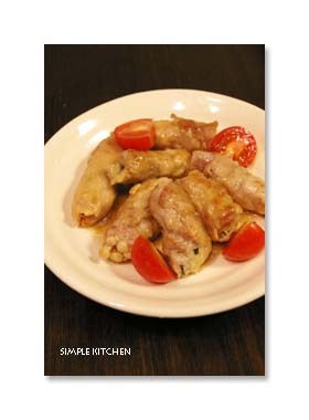 くるくる簡単♪えのきの豚肉ロール♪