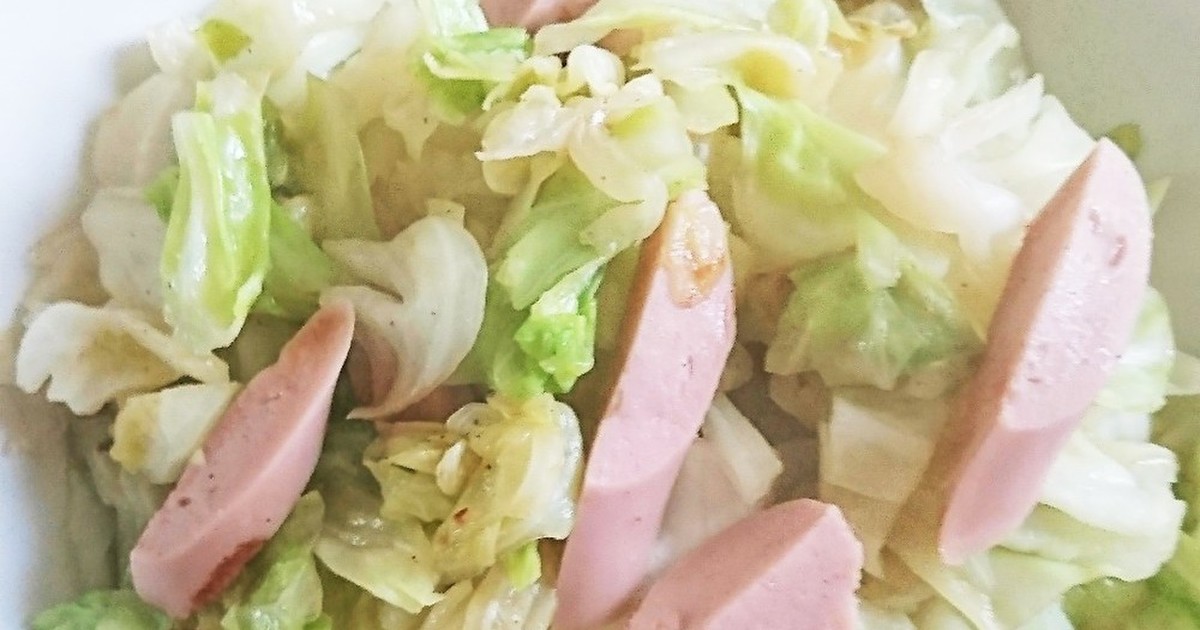 ポーランド産ソーセージとキャベツの炒め物レシピ