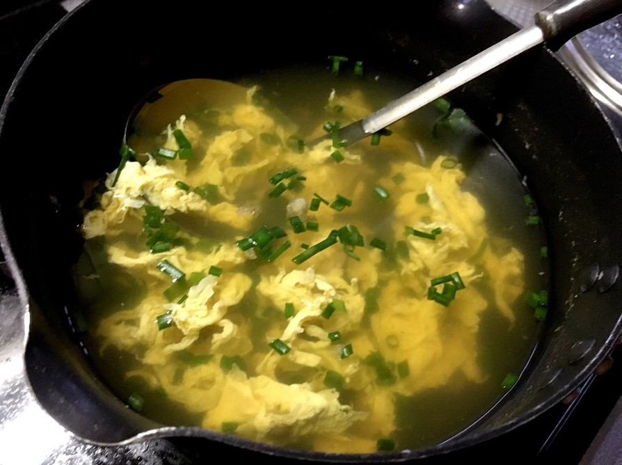 うどんスープで 簡単玉子スープの画像