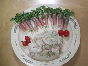 アボカドと生ハムのポテトサラダ