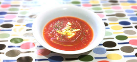 おいしく紫外線対策♪冷製トマトスープ