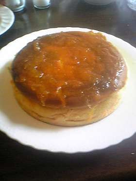 素朴なスフレチーズケーキ