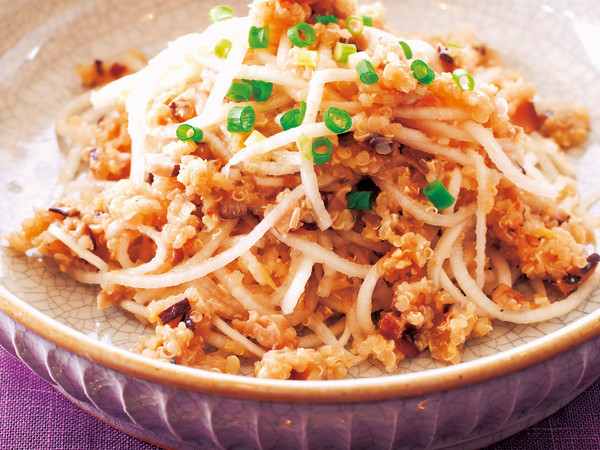 キヌアの大根ジャージャー麺