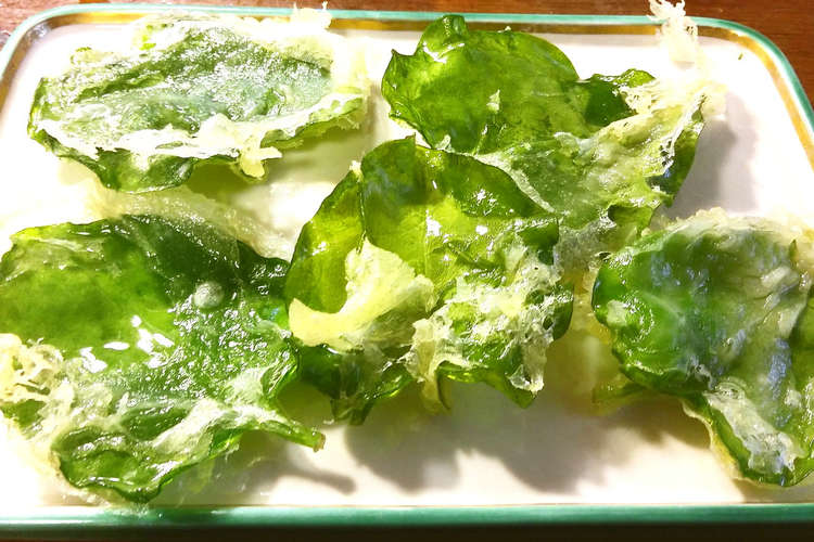 オカワカメの天ぷら レシピ 作り方 By Guzavie クックパッド 簡単おいしいみんなのレシピが358万品