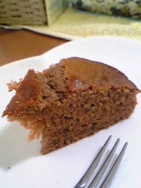卵なし☆簡単ふわふわチョコバナナケーキ