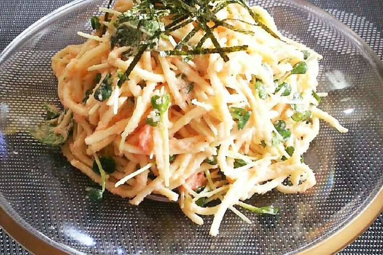 レンジde簡単 明太子スパゲッティ レシピ 作り方 By 弓張り月 クックパッド