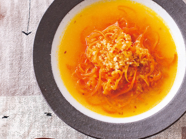 にんじん麺キヌアスープ