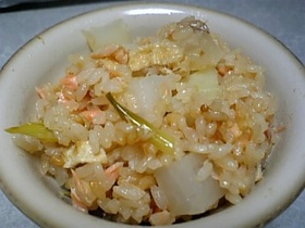 簡単☆鮭と大根の炊き込みご飯