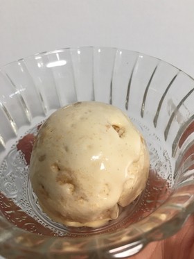 沖縄で食べた、ちんすこうアイス