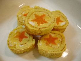 キラキラにんじん☆星の玉子焼