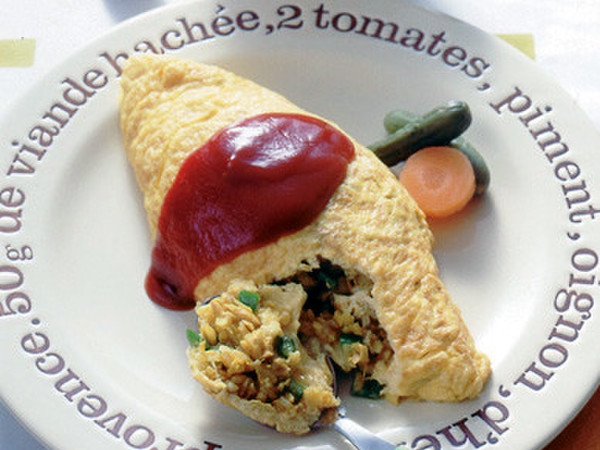 カレー風味のオムライス