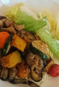 夏野菜バルサミコマリネwithお素麺✨
