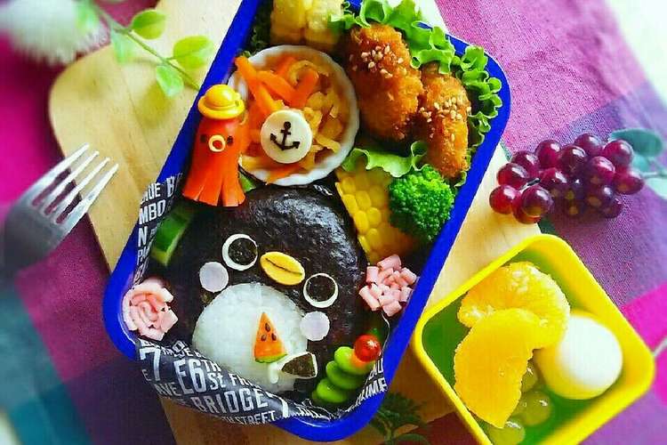 キャラ弁 ペンギンちゃんとスイカバー レシピ 作り方 By Iohinamama クックパッド 簡単おいしいみんなのレシピが349万品