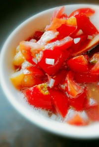 夏の常備菜。我が家の塩トマト。