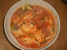 鶏肉のトマト煮込み