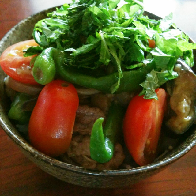 夏野菜たっぷりあっさり牛丼 レシピ 作り方 By Cookirin クックパッド 簡単おいしいみんなのレシピが359万品