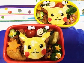 ポケモンピカチュー☆簡単キャラ弁