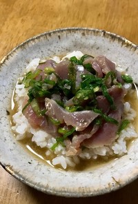 かつお茶漬け(高知県旧佐賀町の郷土食)