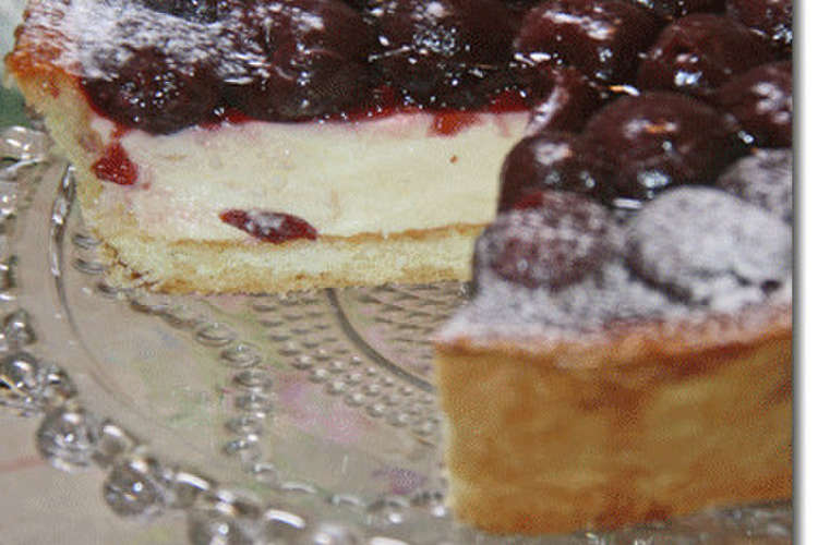 ダークチェリーのレアチーズタルト レシピ 作り方 By Gurecoco クックパッド