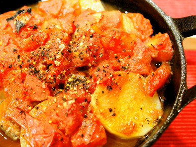 牛肉と大根のじっくりトマト煮ポトフの写真