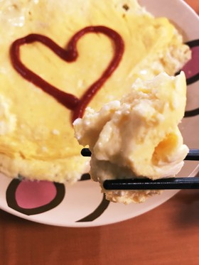 袋で簡単!お豆腐オムレツ♪